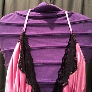 Christine - Lace Trim Sleepwear - Pink